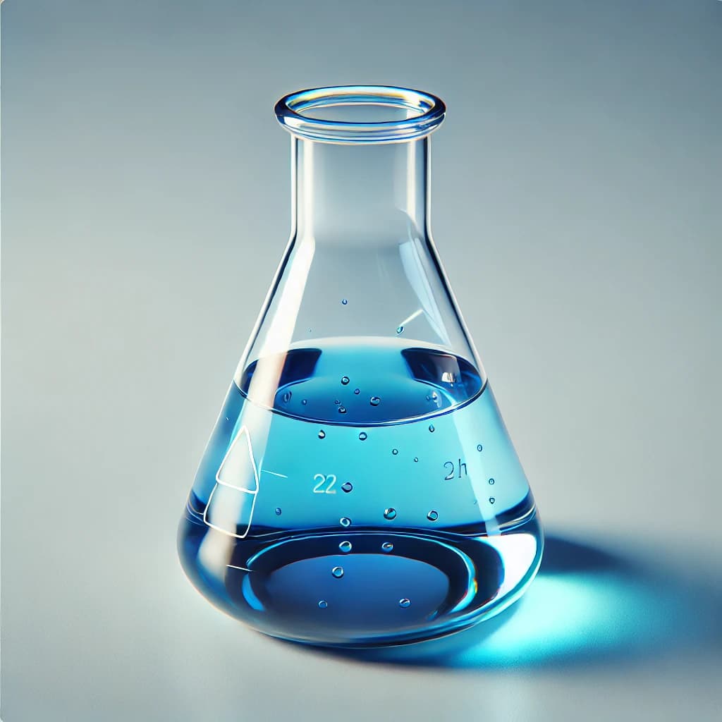 An erlenmeyer flask